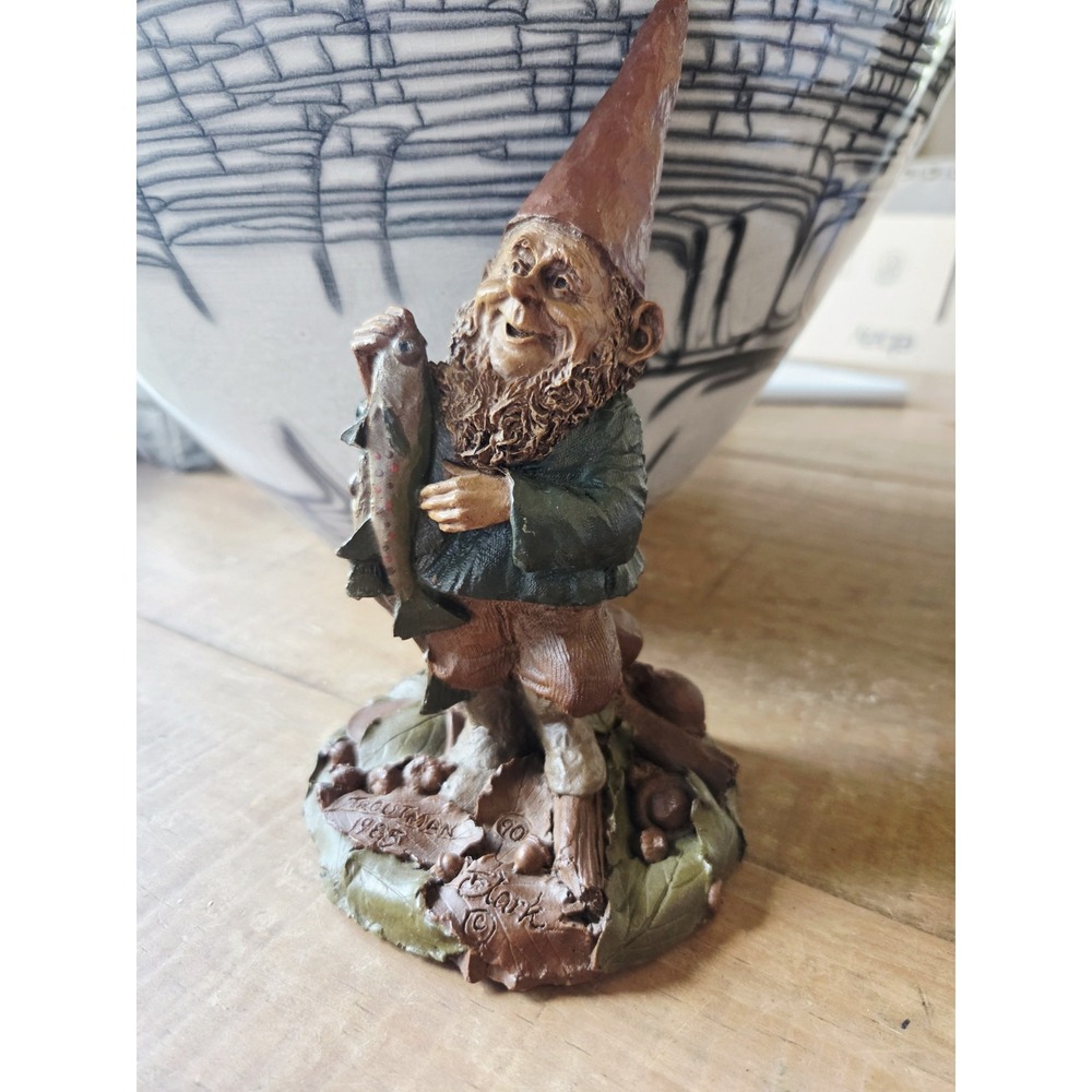 "Troutman"  1985 VTG Early Cairn Studios Tom Clark Gnome Fishing #90